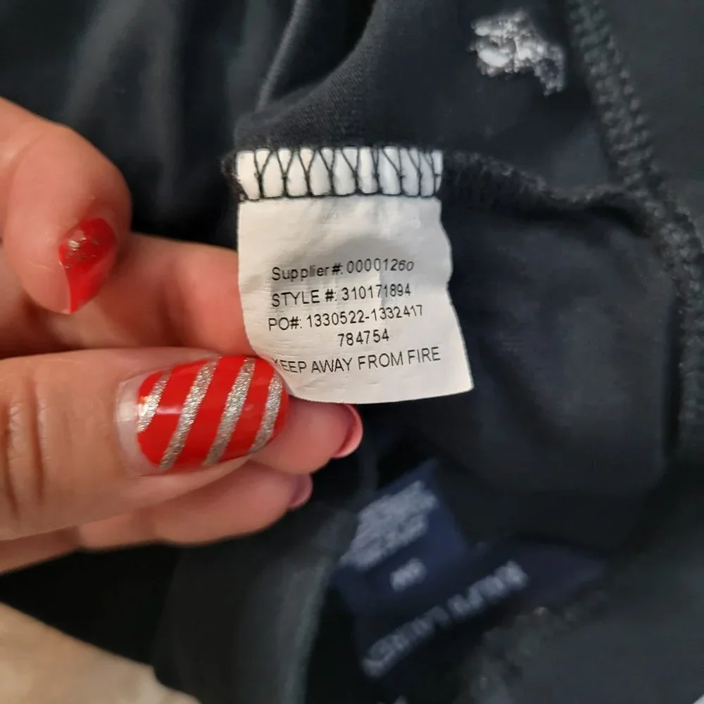 Ralph Lauren Black Leggings with Bow Accent - Size 9M